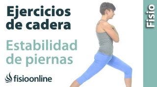 Ejercicio de elasticidad de cadera y fortalecimiento y estabilidad de piernas