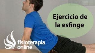 Ejercicio para el dolor de espalda. Esfinge