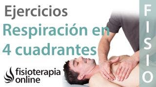 Ejercicio de respiración en cuatro cuadrantes.