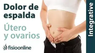 Tratamiento para el dolor lumbar o lumbalgia provocado por una alteración de  útero y ovarios