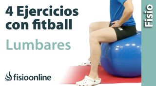 4 ejercicios con pelota de Fitball o pilates para trabajar las lumbares.