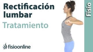 Rectificacion lumbar. Tratamiento con ejercicios y estiramientos