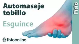 Auto-masaje para el esguince o torcedura de tobillo.