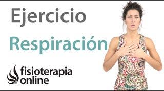 Ejercicio de respiración para relajar las cervicales.