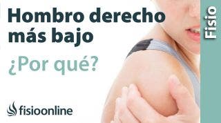 ¿Por qué muchas personas tienen el hombro derecho más bajo?