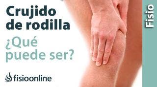 Me cruje o hace ruido la rodilla - Qué puede ser