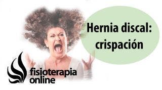 Hernia discal cervical derecha y su relación con la crispación y el estrés