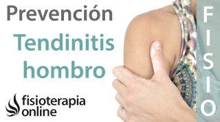 Prevención de la tendinitis de hombro, supraespinoso o del manguito rotador