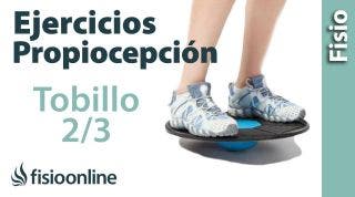 Ejercicios de propiocepción o propioceptivos de tobillo. Nivel intermedio. Reforzar el tobillo.