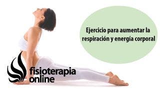 Ejercicio para aumentar la respiración y energía corporal.