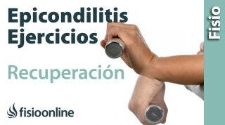 Ejercicios indicados para la epicondilitis o codo de tenista.