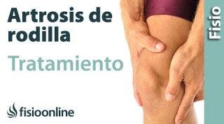 Artrosis de rodilla. Tratamiento mediante ejercicios, automasajes y estiramientos